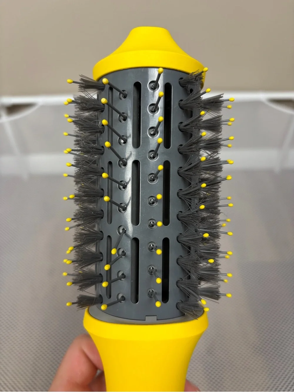 Drybar The Double Shot Oval Blow-Dryer Brush | Yellow Hot Hair Styler Tool EUC